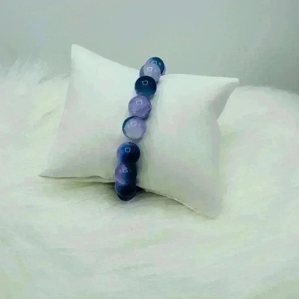 Blue Berry 10mm Beaded Bracelet